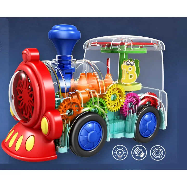 Train Electric Transparent Gear Train